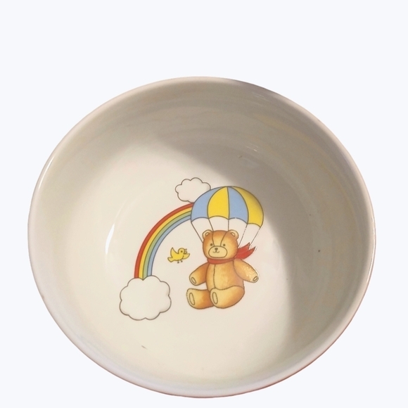 ANDREA By SADEK Collectible Tableware Tajimi Bowl Cup Plate Bear Rainbow - Picture 6 of 9